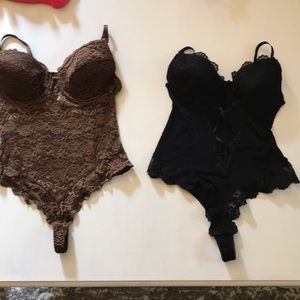 Two teddies. Never worn. Excellent condition